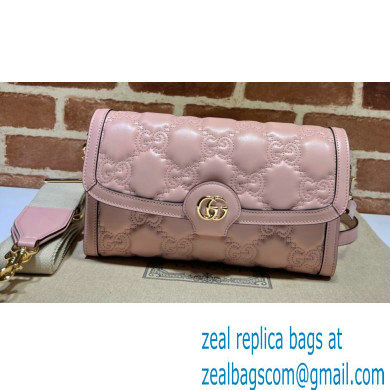 Gucci GG Matelasse small bag 724529 Pink 2023