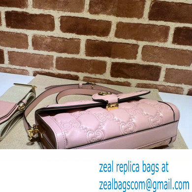 Gucci GG Matelasse small bag 724529 Pink 2023