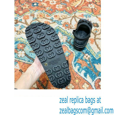 Gucci Horsebit flatform sandals 742435 Black 2023