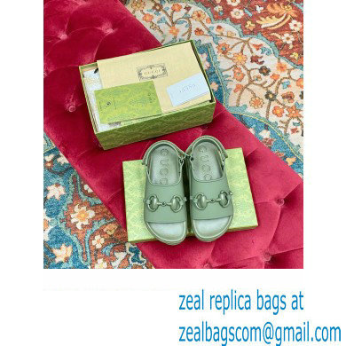 Gucci Horsebit flatform sandals 742435 Green 2023 - Click Image to Close
