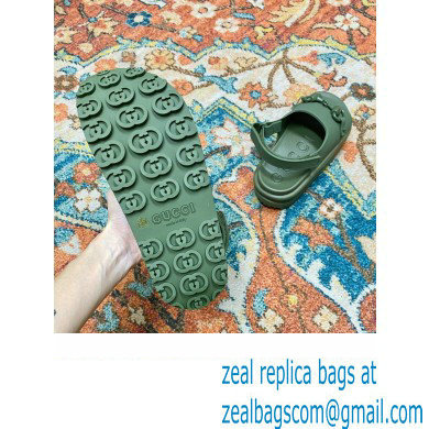 Gucci Horsebit flatform sandals 742435 Green 2023 - Click Image to Close