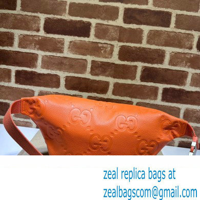 Gucci Leather Jumbo GG belt Bag 645093 Orange 2023