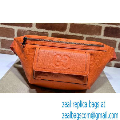 Gucci Leather Jumbo GG belt Bag 645093 Orange 2023 - Click Image to Close