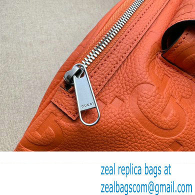 Gucci Leather Jumbo GG belt Bag 645093 Orange 2023