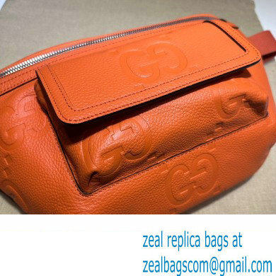 Gucci Leather Jumbo GG belt Bag 645093 Orange 2023 - Click Image to Close