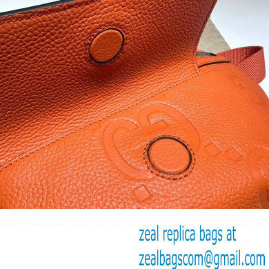 Gucci Leather Jumbo GG belt Bag 645093 Orange 2023