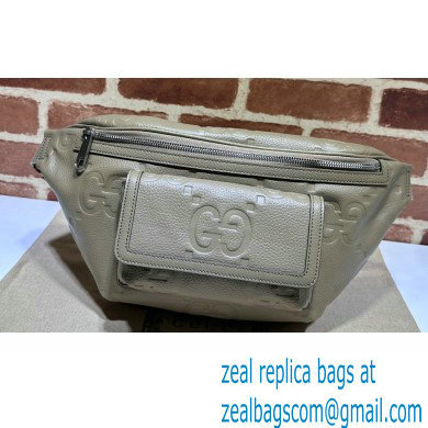 Gucci Leather Jumbo GG belt Bag 645093 Taupe 2023
