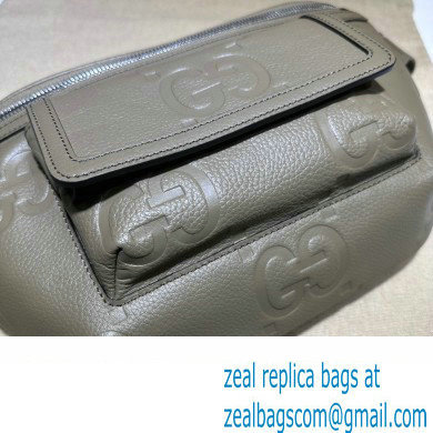 Gucci Leather Jumbo GG belt Bag 645093 Taupe 2023