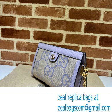 Gucci Ophidia jumbo GG small shoulder bag 503877 Lilac 2023 - Click Image to Close