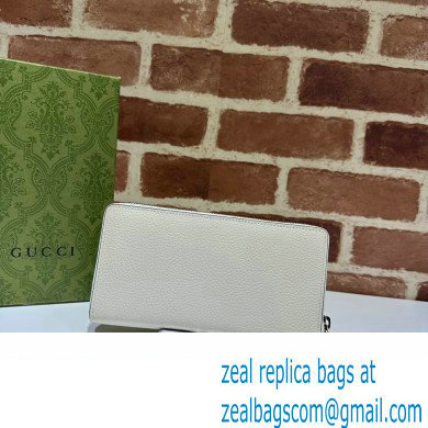 Gucci Zip wallet with Interlocking G python bow 750458 White 2023