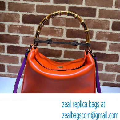 Gucci leather Diana large shoulder bag 746245 Orange 2023