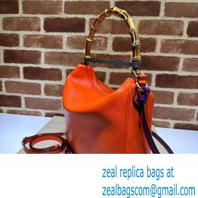 Gucci leather Diana large shoulder bag 746245 Orange 2023