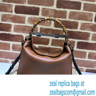 Gucci leather Diana medium shoulder bag 746124 Brown 2023 - Click Image to Close