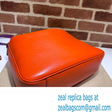 Gucci leather Diana medium shoulder bag 746124 Orange 2023 - Click Image to Close