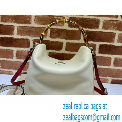 Gucci leather Diana medium shoulder bag 746124 White 2023 - Click Image to Close