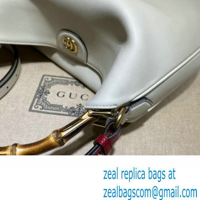Gucci leather Diana medium shoulder bag 746124 White 2023 - Click Image to Close