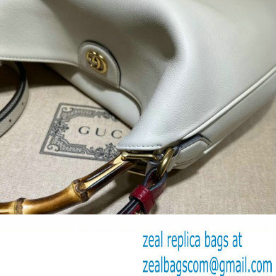 Gucci leather Diana medium shoulder bag 746124 White 2023