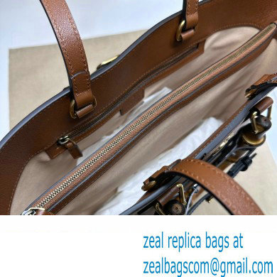 Gucci leather Diana medium tote bag 750394 Brown 2023