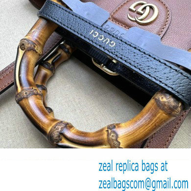 Gucci leather Diana medium tote bag 750394 Brown 2023