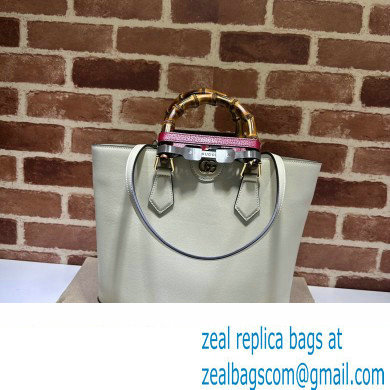 Gucci leather Diana medium tote bag 750394 White 2023