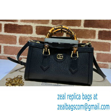 Gucci leather Diana small shoulder bag 735153 Black 2023