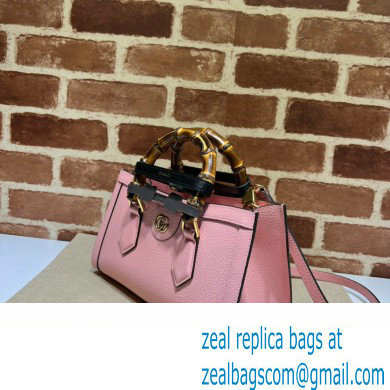 Gucci leather Diana small shoulder bag 735153 Pink 2023