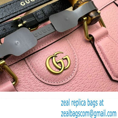 Gucci leather Diana small shoulder bag 735153 Pink 2023