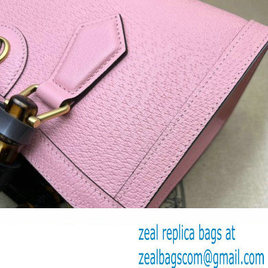 Gucci leather Diana small shoulder bag 735153 Pink 2023