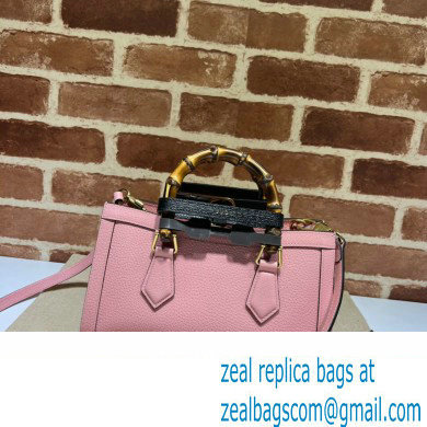 Gucci leather Diana small shoulder bag 735153 Pink 2023