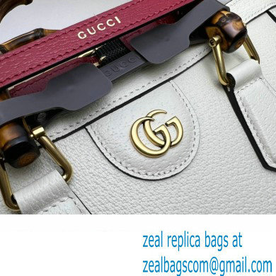 Gucci leather Diana small shoulder bag 735153 White 2023