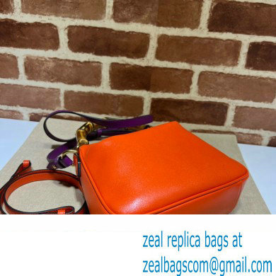 Gucci leather Diana small shoulder bag 746251 Orange 2023 - Click Image to Close