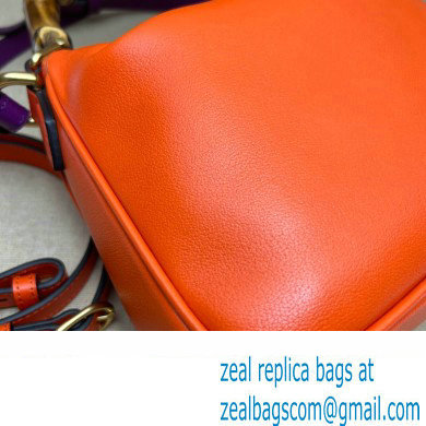 Gucci leather Diana small shoulder bag 746251 Orange 2023