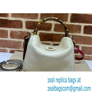 Gucci leather Diana small shoulder bag 746251 White 2023