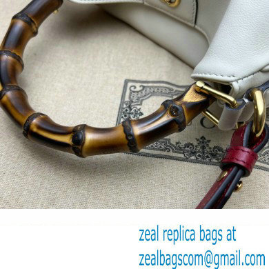 Gucci leather Diana small shoulder bag 746251 White 2023