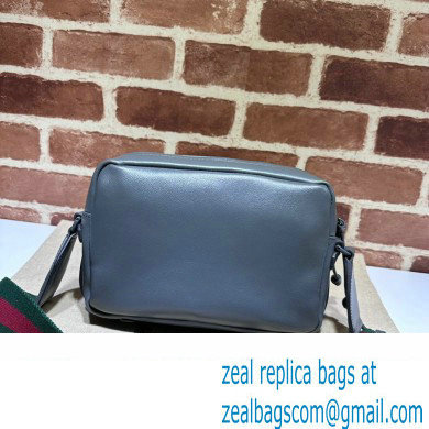 Gucci leather Shoulder bag with tonal Double G 725696 Gray 2023 - Click Image to Close