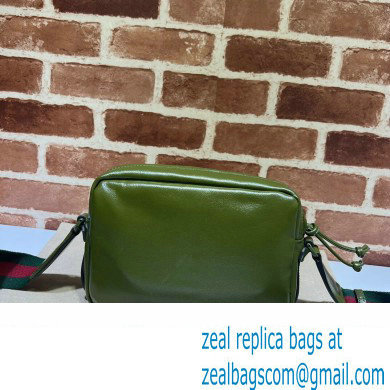 Gucci leather Shoulder bag with tonal Double G 725696 Green 2023