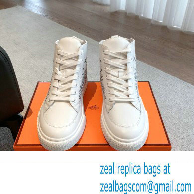 Hermes District High-top Women/Men Sneakers 06 2023