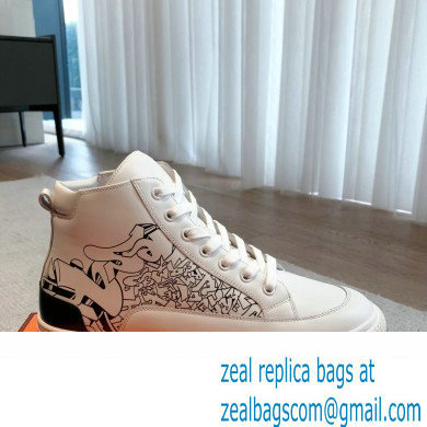 Hermes District High-top Women/Men Sneakers 06 2023 - Click Image to Close
