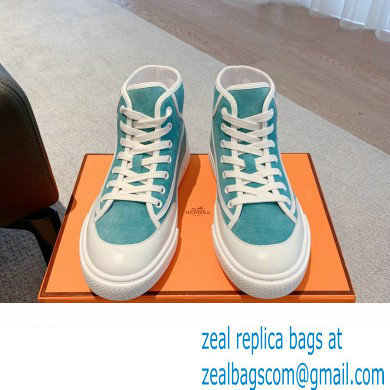 Hermes Get Up High-top Women/Men Sneakers 10 2023 - Click Image to Close