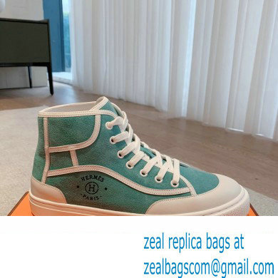 Hermes Get Up High-top Women/Men Sneakers 10 2023 - Click Image to Close