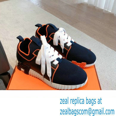 Hermes Knit and calfskin Depart Women/Men Sneakers 03 2023 - Click Image to Close