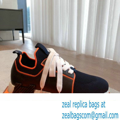 Hermes Knit and calfskin Depart Women/Men Sneakers 03 2023 - Click Image to Close