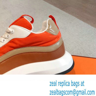 Hermes fabric and calfskin Gramme Men's Sneakers 04 2023 - Click Image to Close