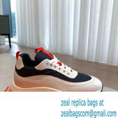 Hermes fabric and calfskin Gramme Men's Sneakers 05 2023 - Click Image to Close