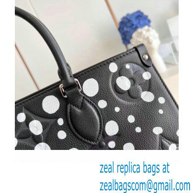 LV x YK OnTheGo MM TOTE BAG M46389 BLACK WHITE 2023