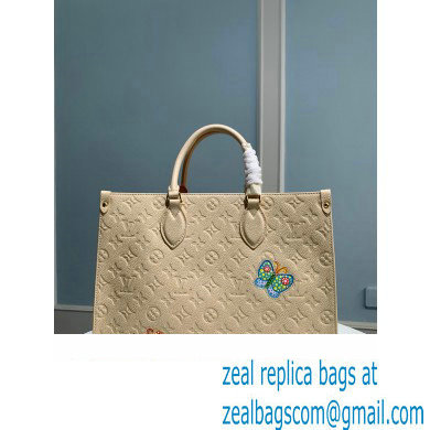 LV x YK OnTheGo MM TOTE BAG M46416 WHITE 2023