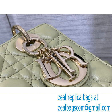 Lady Dior Small Bag in Cannage Lambskin Ethereal Green 2023 - Click Image to Close