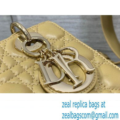 Lady Dior Small Bag in Cannage Lambskin beige 2023