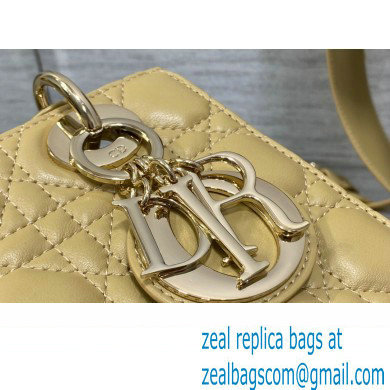 Lady Dior Small Bag in Cannage Lambskin beige 2023 - Click Image to Close