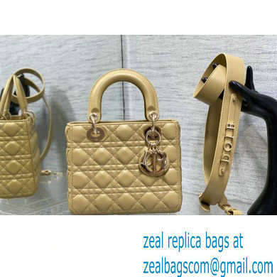 Lady Dior Small Bag in Cannage Lambskin beige 2023